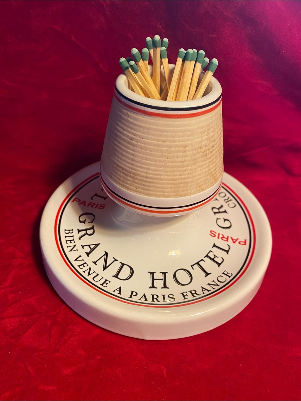 Grand Hotel Paris Vintage Match Holder and Striker